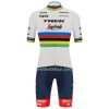 Fietskleding (Fietsshirt + Korte Koersbroek) 2022 Trek-Segafredo Wereld Kampioenschap - Veelkleurig Wit